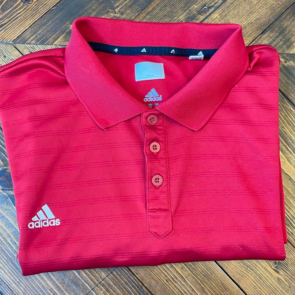 Adidas short sleeved collared shirt